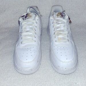 Nike Air Force 1 Low LX White with Charms – Women’s Size 8